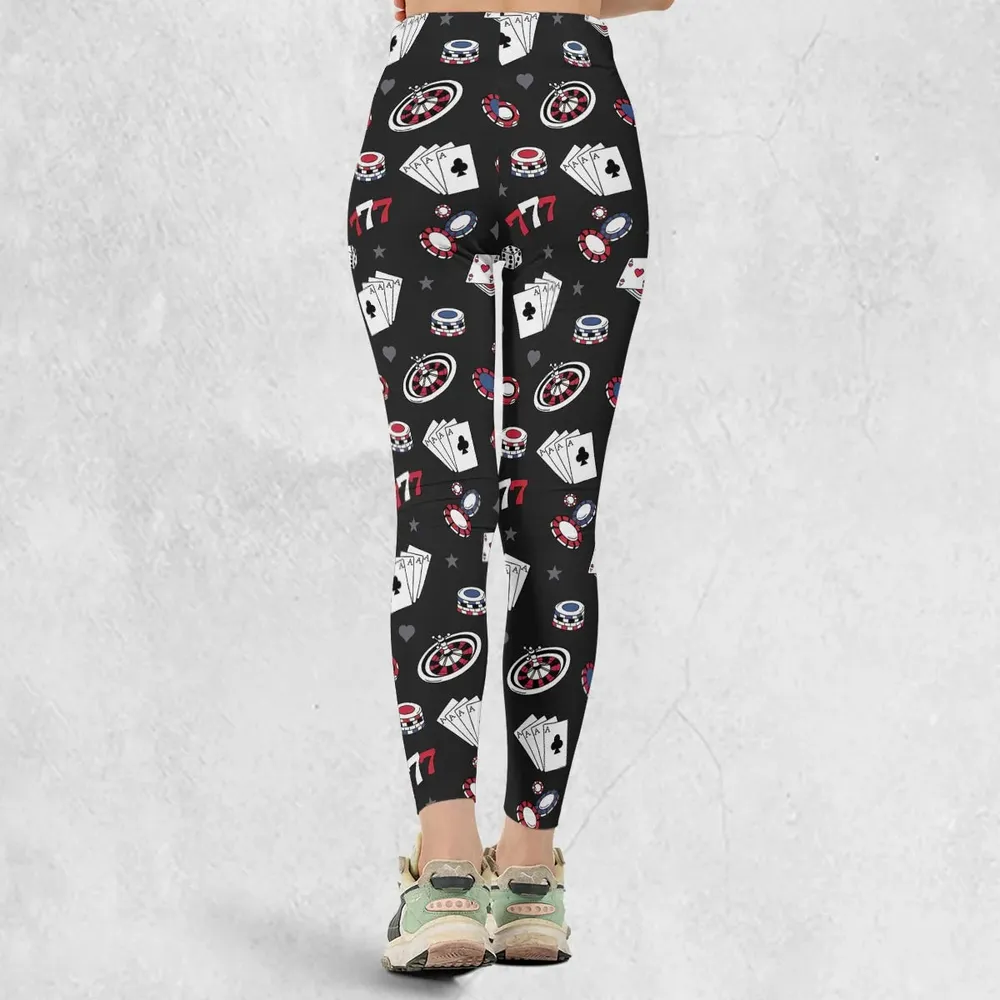 Vintage Poker Texas Hold’em Legging - 3