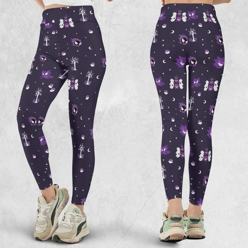 Gengar Pokemon Pattern Legging - 1