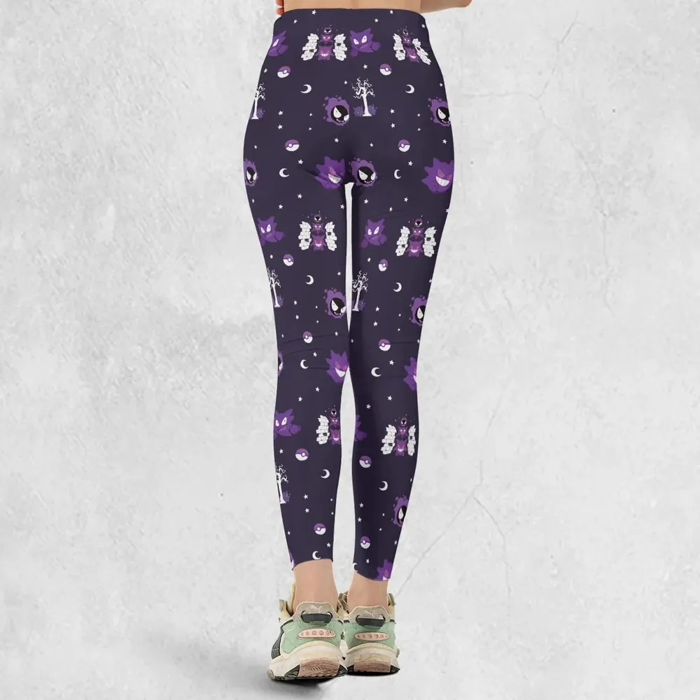 Gengar Pokemon Pattern Legging - 3