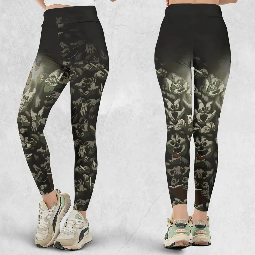Funny Helping Hands Labyrinth Legging - 1