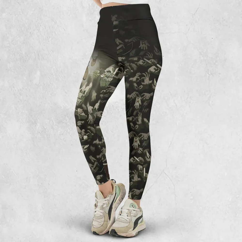 Funny Helping Hands Labyrinth Legging - 2