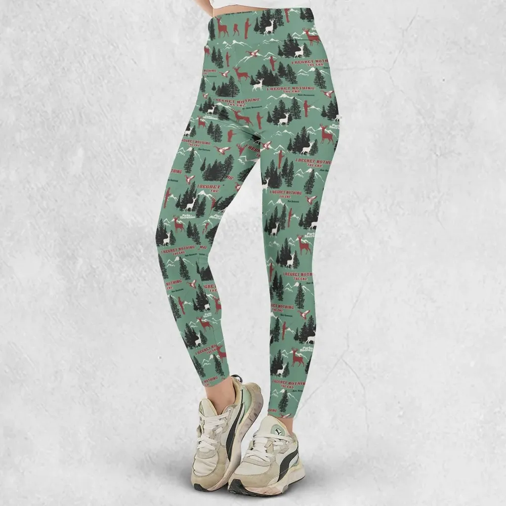 I Regret Nothing Park And Recreation Legging - 2