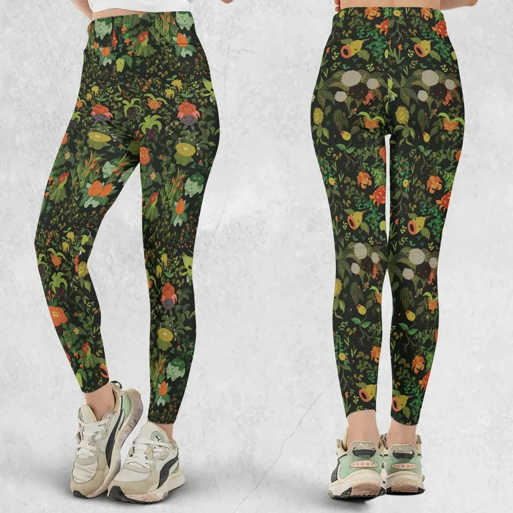 Grass Pokemon Patterns Legging - 1