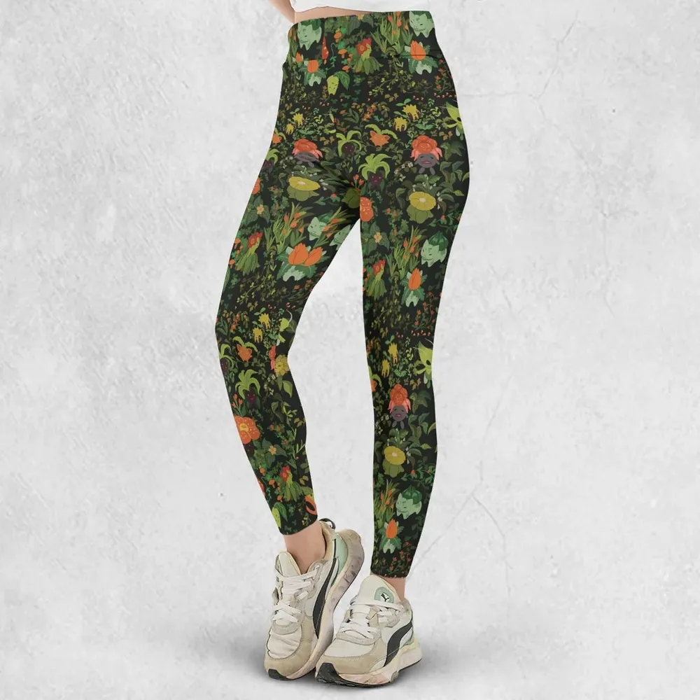 Grass Pokemon Patterns Legging - 2