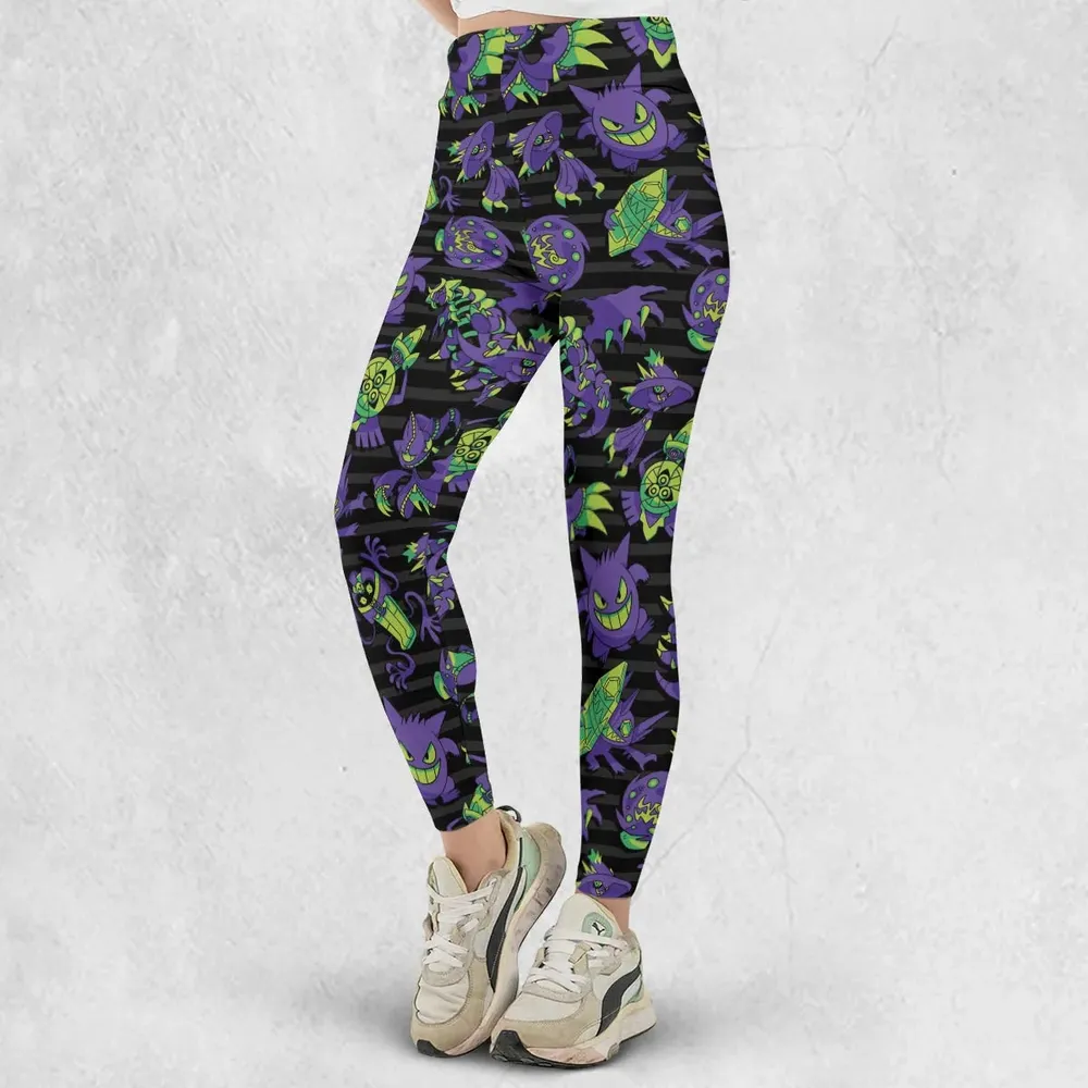 Ghost Type Pokemon Pattern Legging - 2