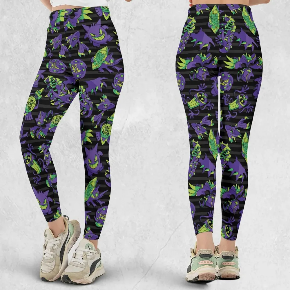 Ghost Type Pokemon Pattern Legging - 1