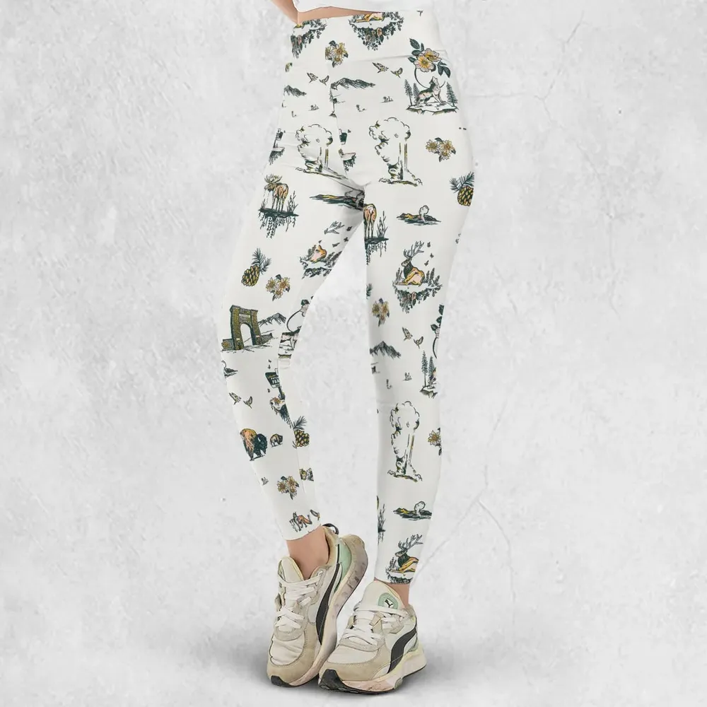 Yellowstone National Park Pattern Legging - 2