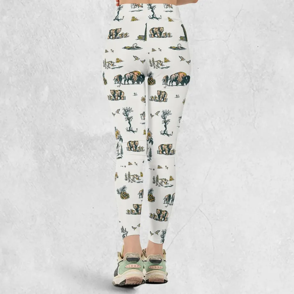 Yellowstone National Park Pattern Legging - 3
