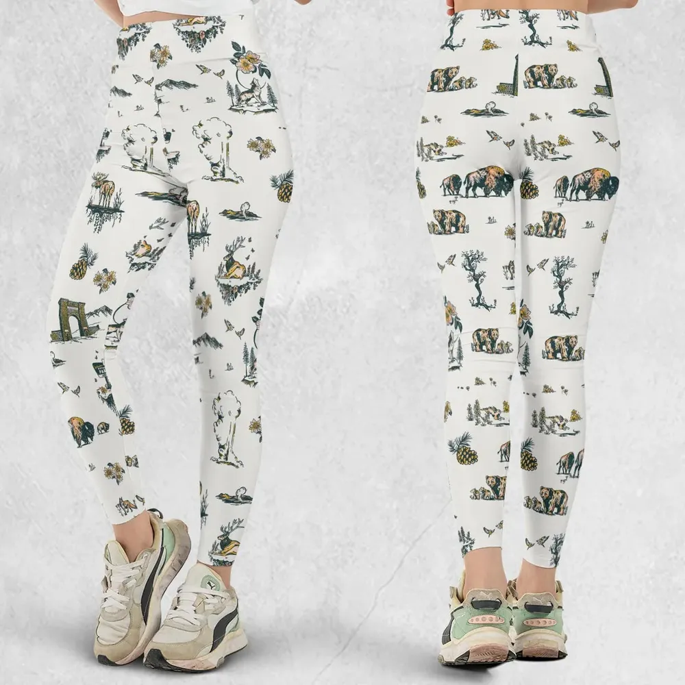 Yellowstone National Park Pattern Legging - 1