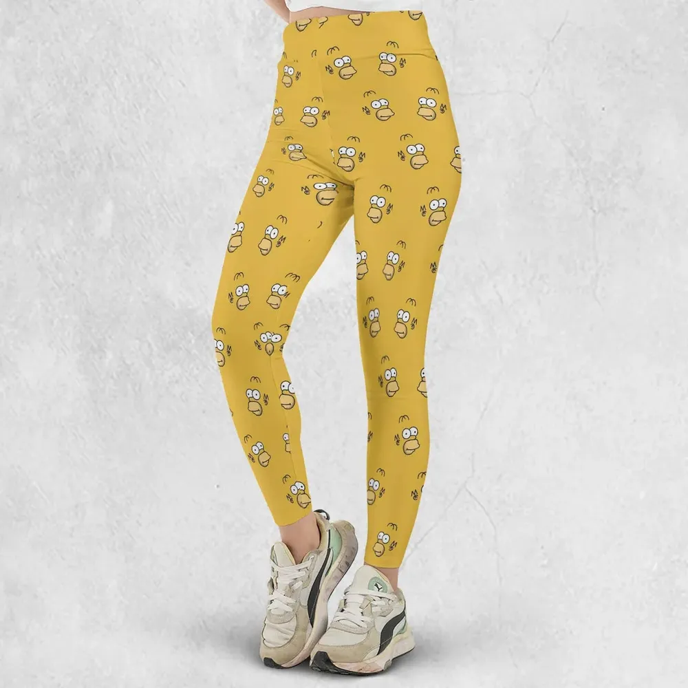 Homer Simpson Pattern Legging - 2