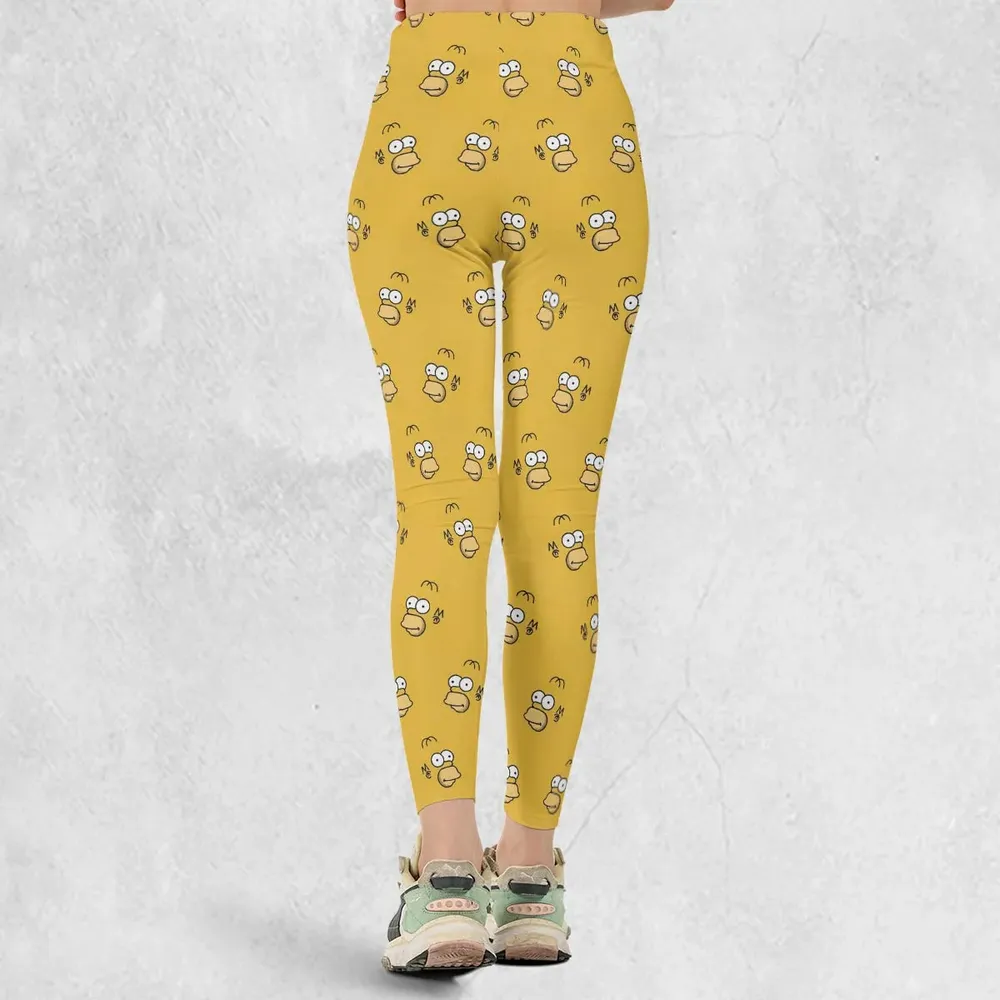 Homer Simpson Pattern Legging - 3