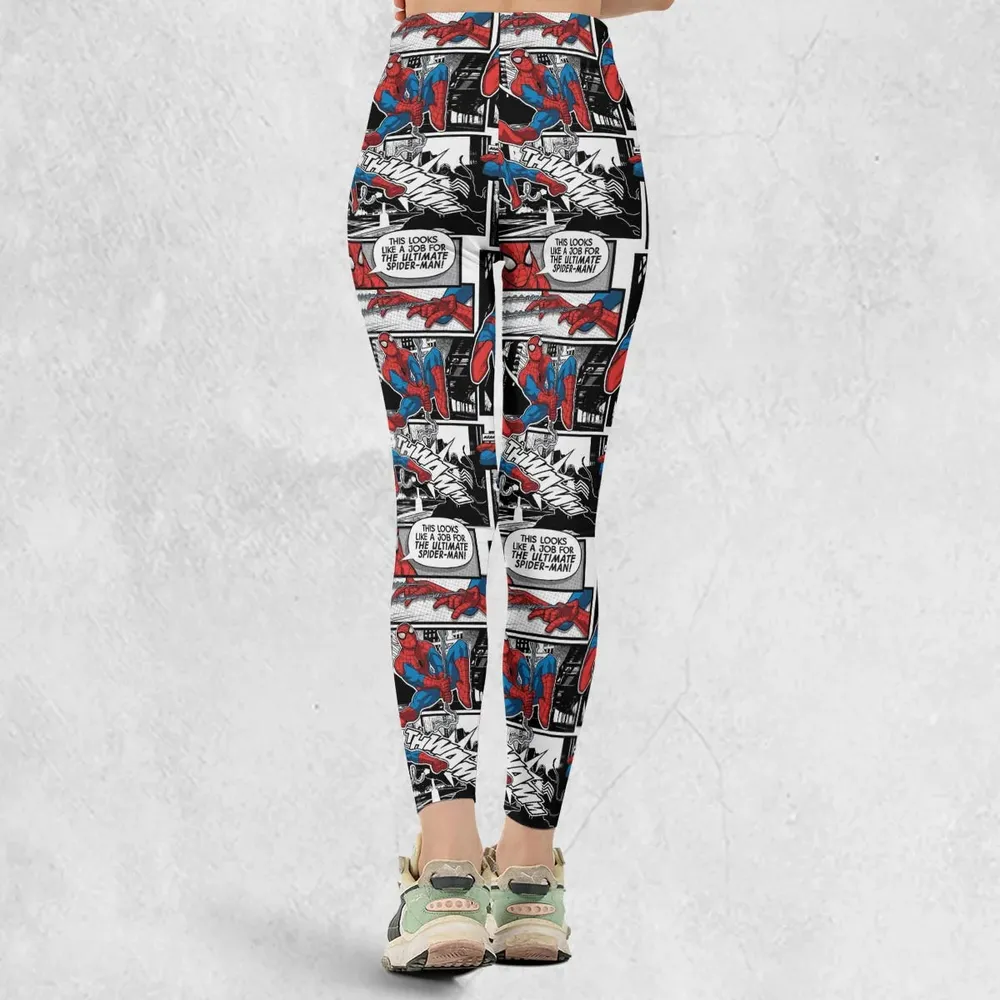 Spider Man Comic Pattern Legging - 3