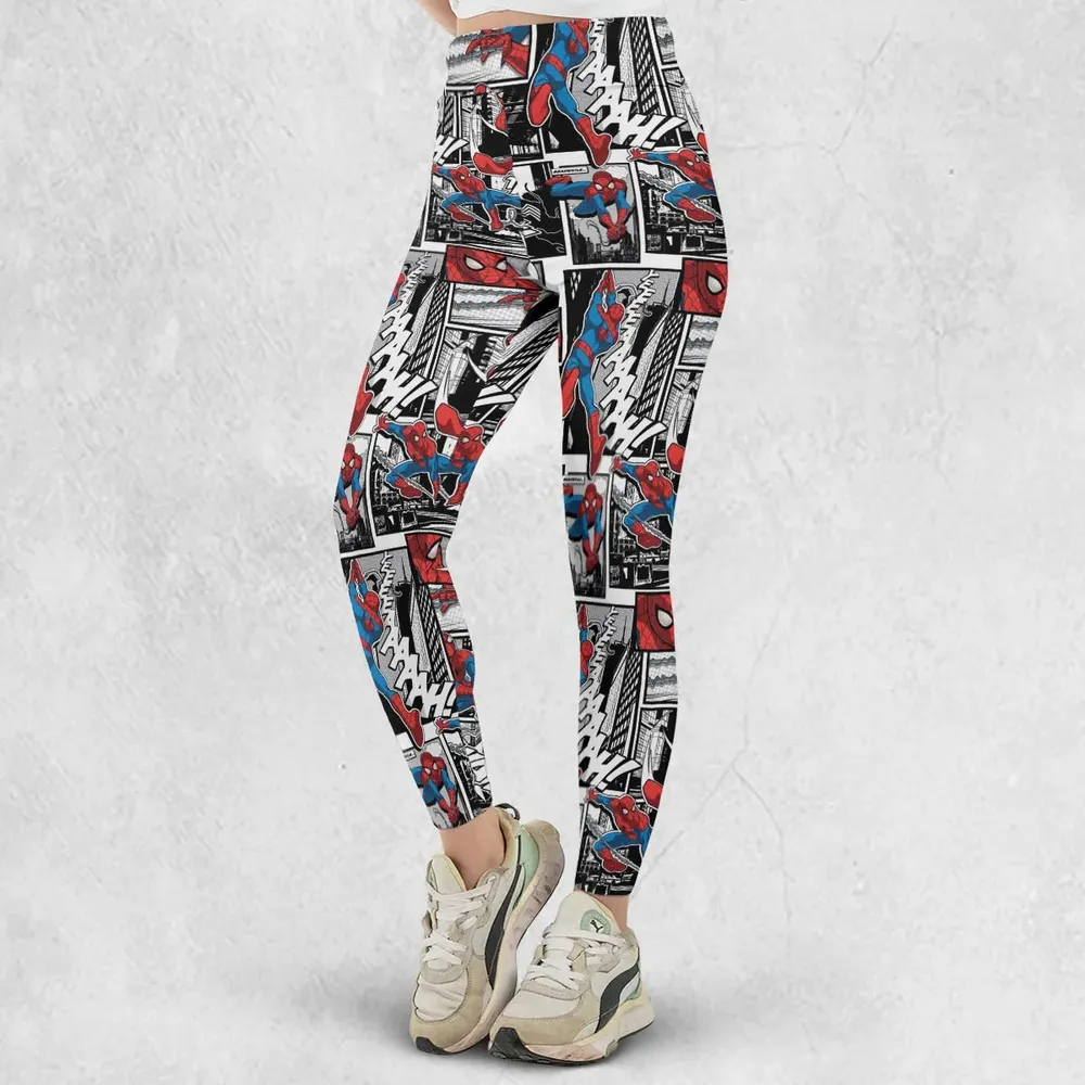 Spider Man Comic Pattern Legging - 2