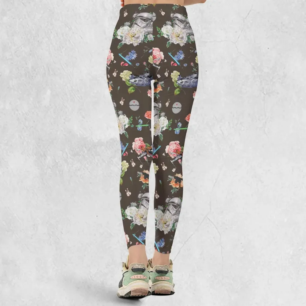Stormtrooper Flower Vintage Pattern Legging - 3