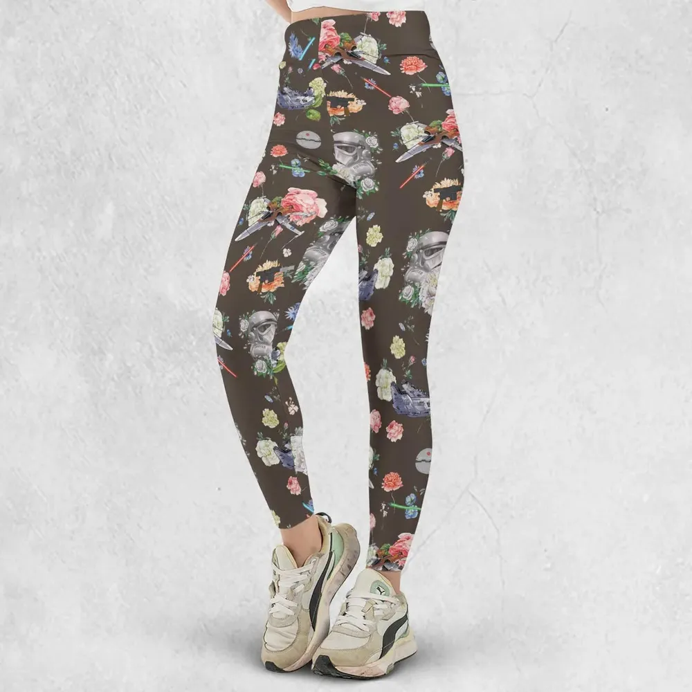 Stormtrooper Flower Vintage Pattern Legging - 2