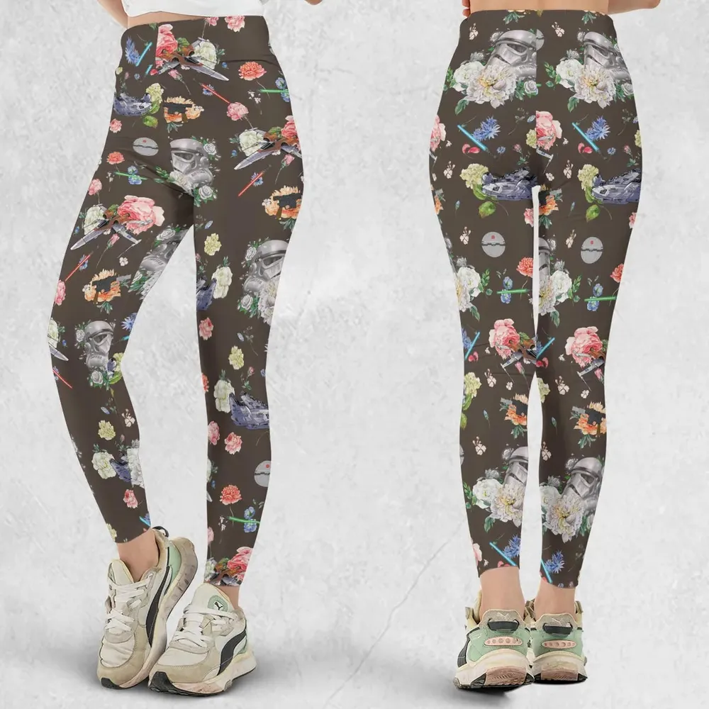 Stormtrooper Flower Vintage Pattern Legging - 1