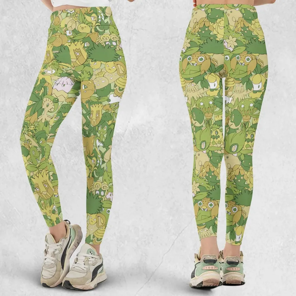 Grass Pokemon Pattern Legging - 1