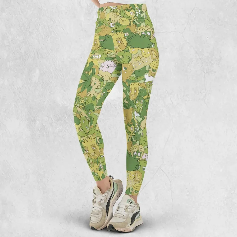 Grass Pokemon Pattern Legging - 2