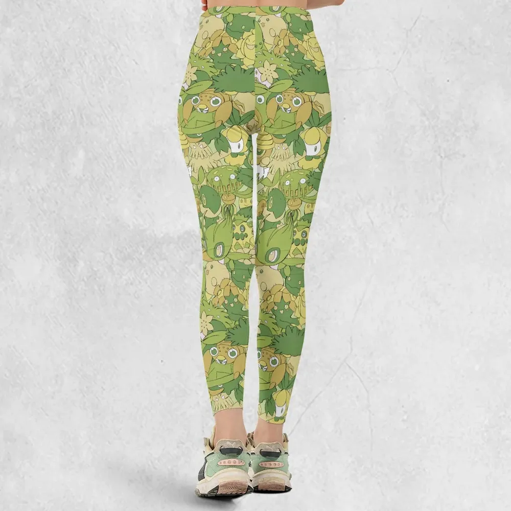 Grass Pokemon Pattern Legging - 3