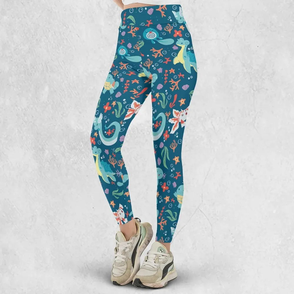 Water Pokemon Pattern Legging - 2