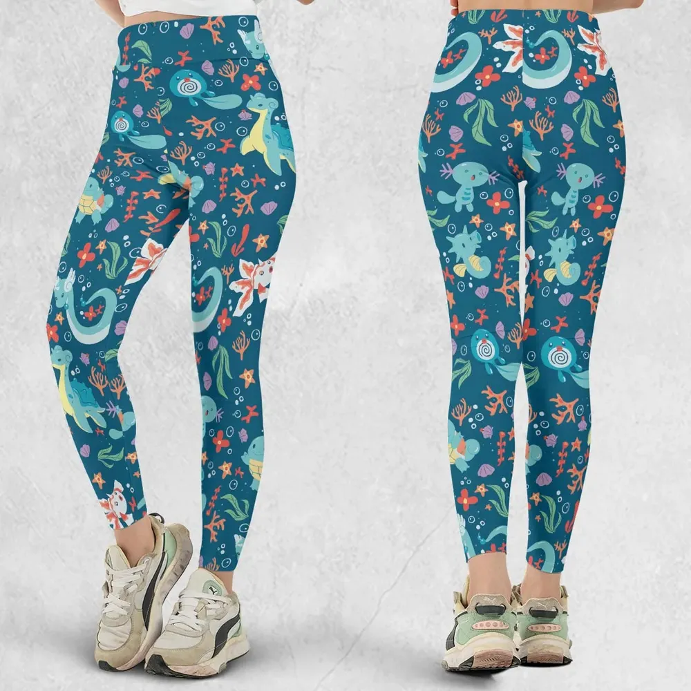 Water Pokemon Pattern Legging - 1