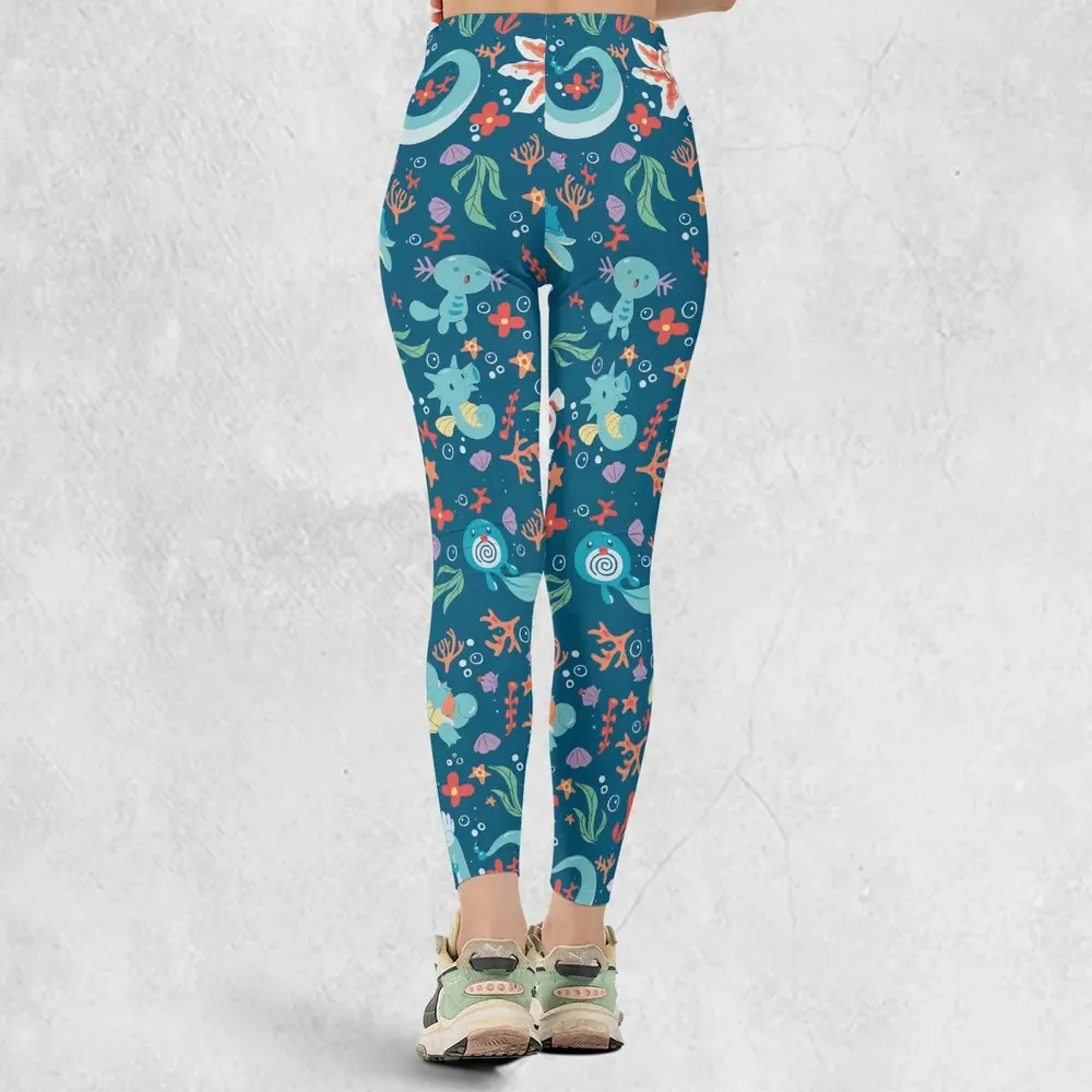 Water Pokemon Pattern Legging - 3