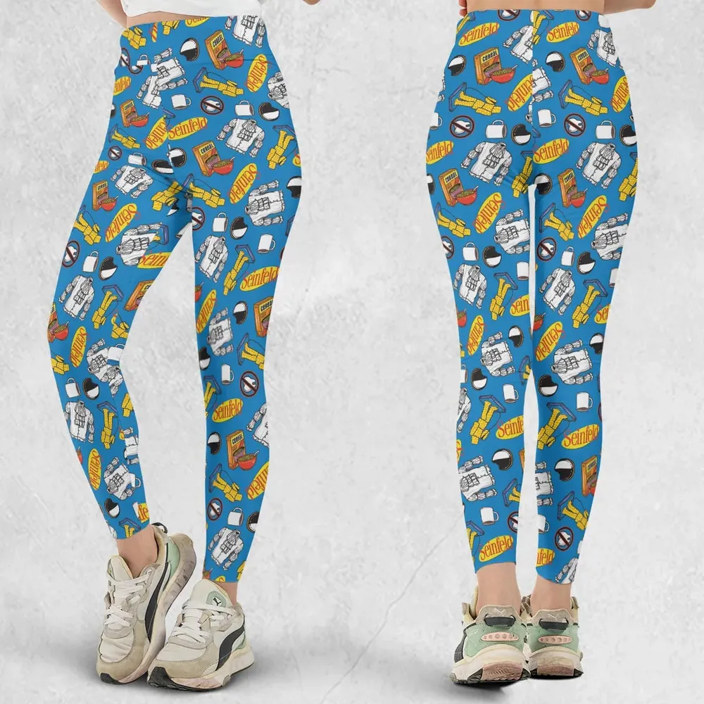 Jerry Seinfeld Comedian Pattern Legging - 1