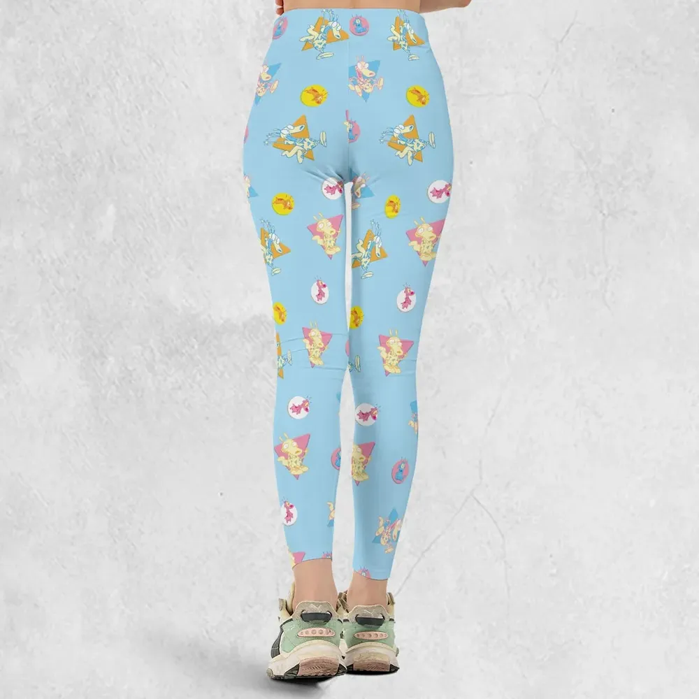 Rocko and Spunky Pattern Rocko's Modern Life Legging - 3