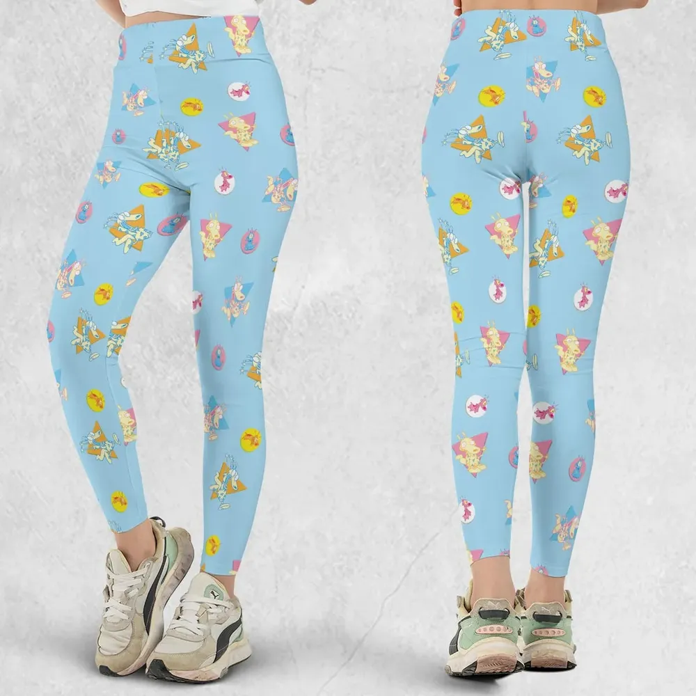 Rocko and Spunky Pattern Rocko's Modern Life Legging - 1