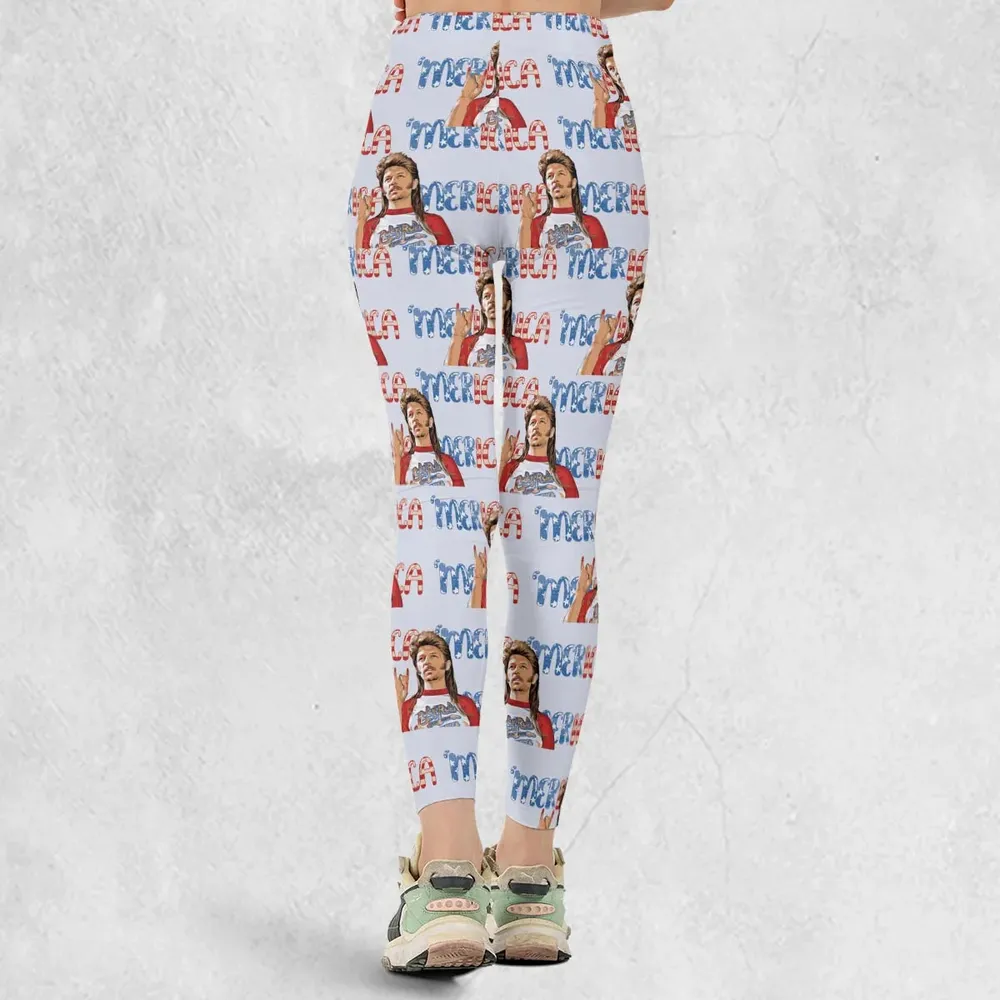 Joe Dirt 'Merica 4th Of July Pattern Legging - 3