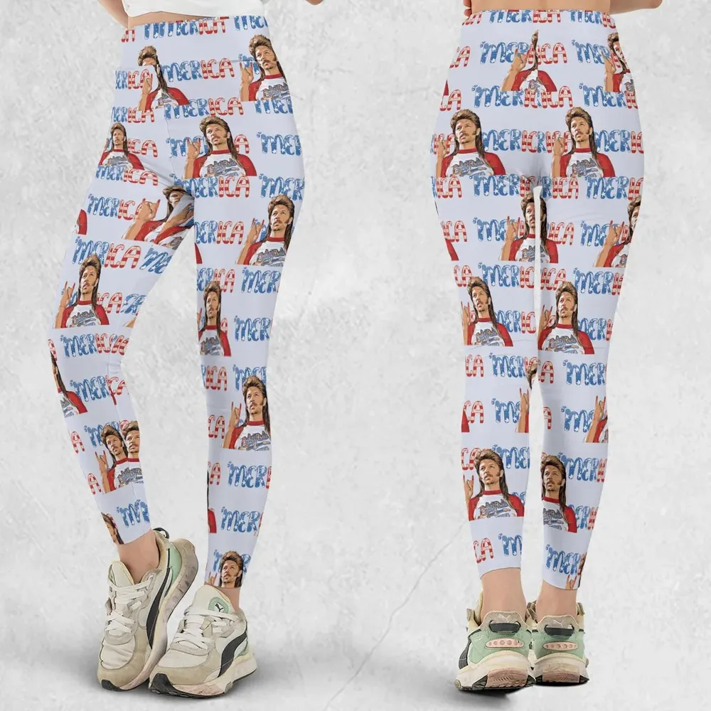 Joe Dirt 'Merica 4th Of July Pattern Legging - 1