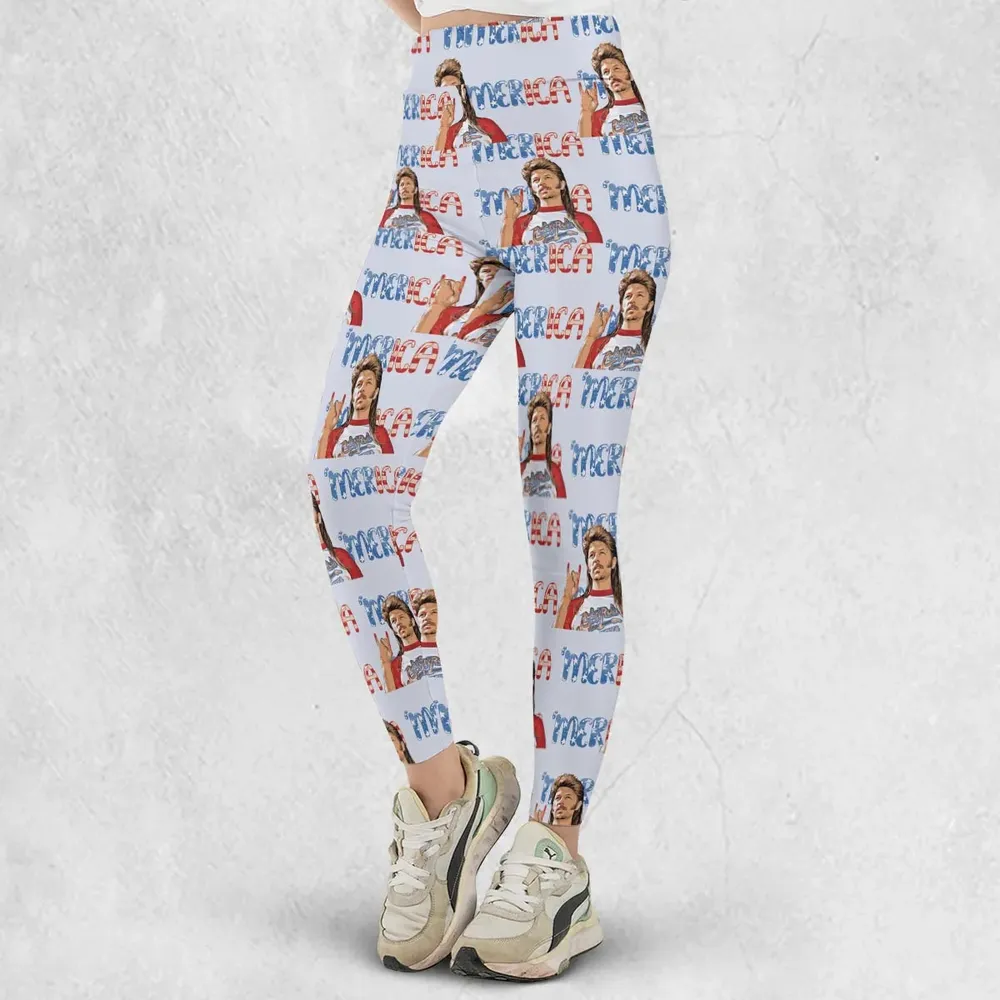 Joe Dirt 'Merica 4th Of July Pattern Legging - 2
