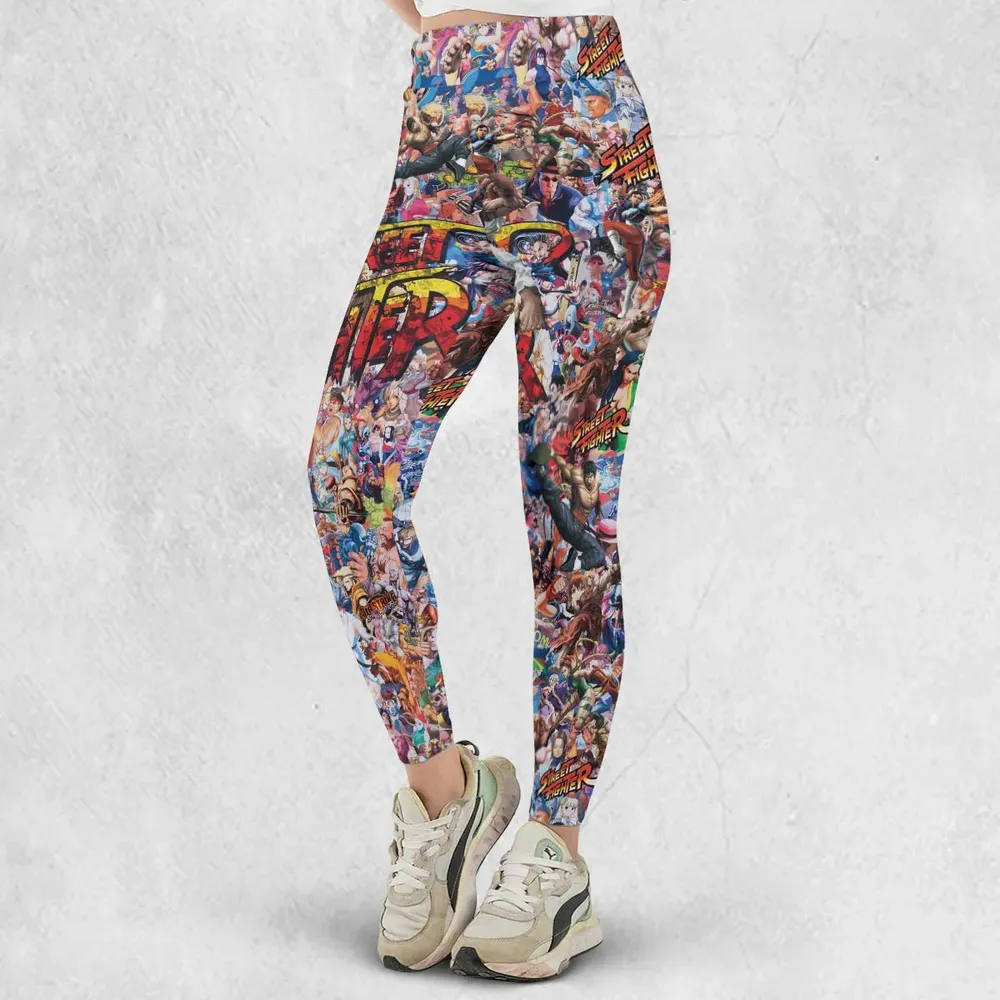 Street Fighter Colorful Pattern Legging - 2