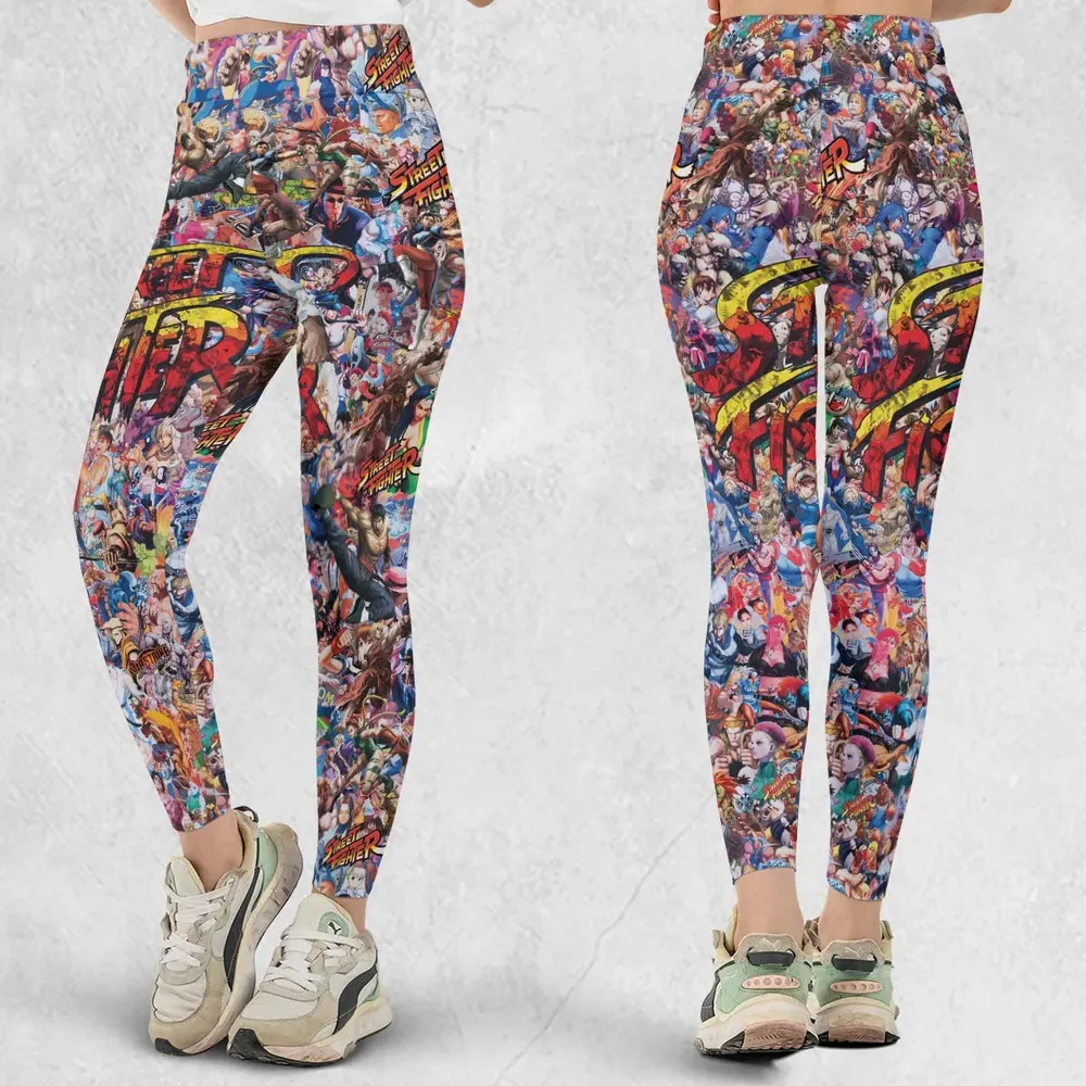 Street Fighter Colorful Pattern Legging - 1