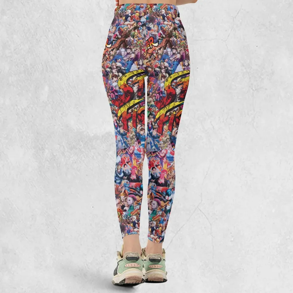 Street Fighter Colorful Pattern Legging - 3