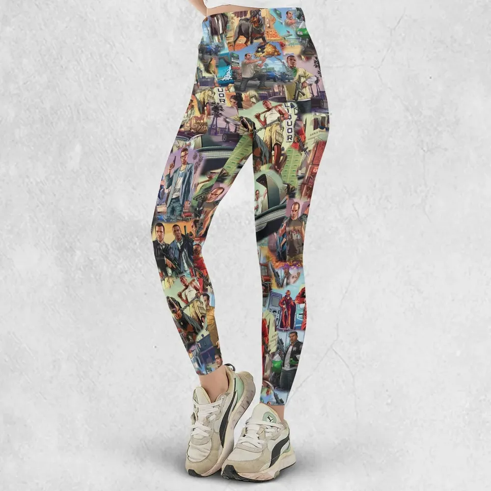 GTA Grand Theft Auto Scenes Legging - 2