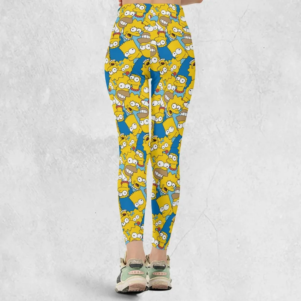 Head Toss The Simpson Characters Legging - 3