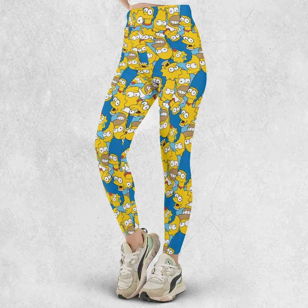 Head Toss The Simpson Characters Legging - 2