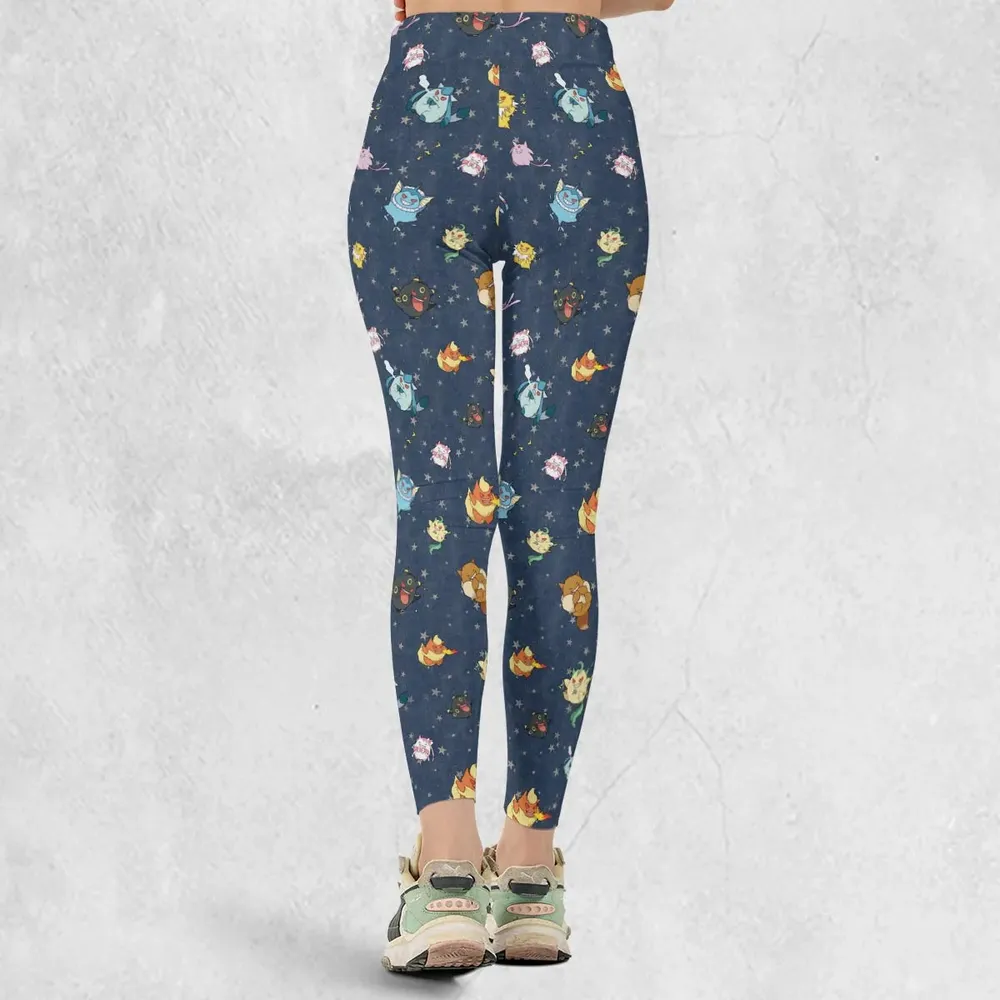 Gengar as Eevee The Eeveelutions Pokemon Legging - 3