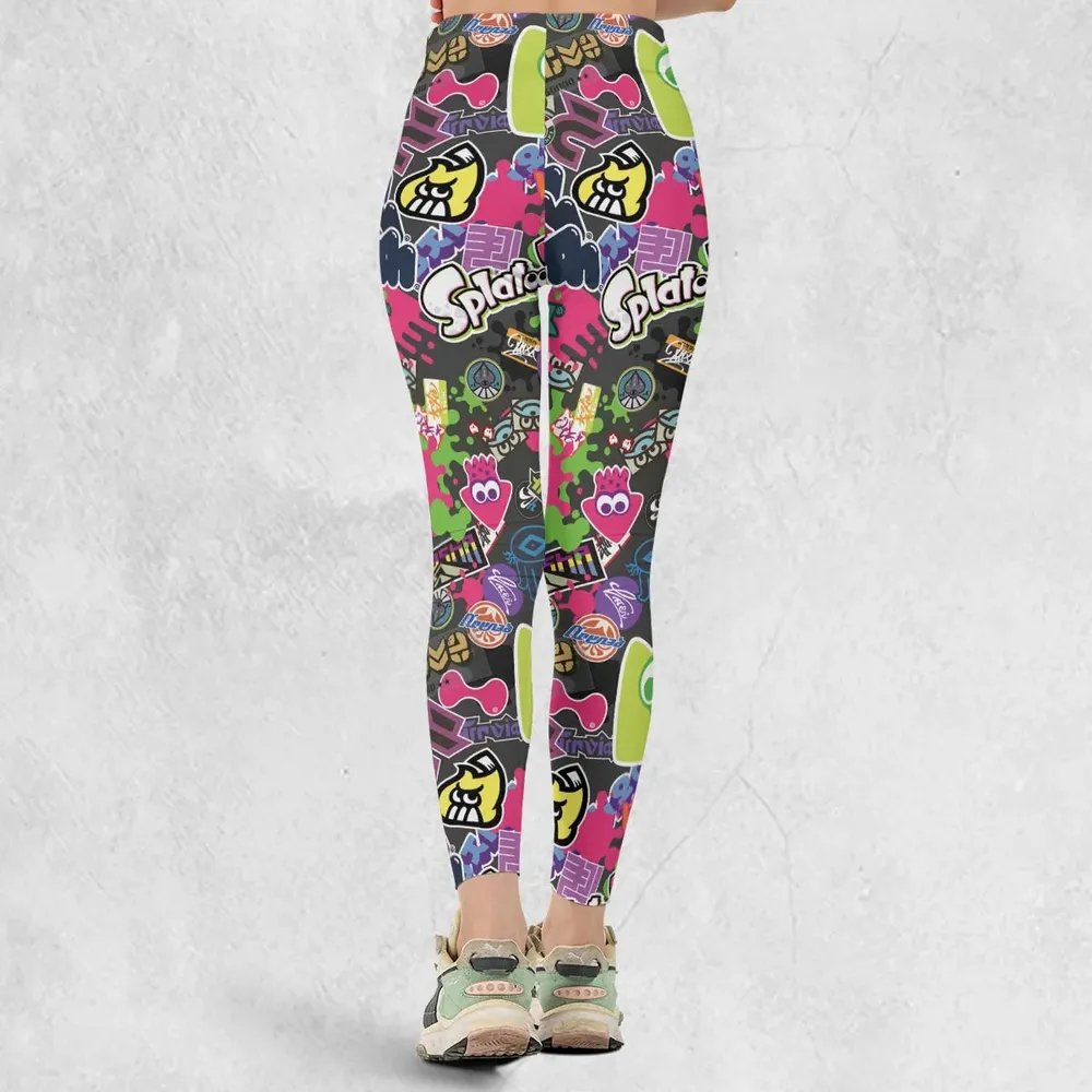 Splatoon Video Game Pattern Legging - 3
