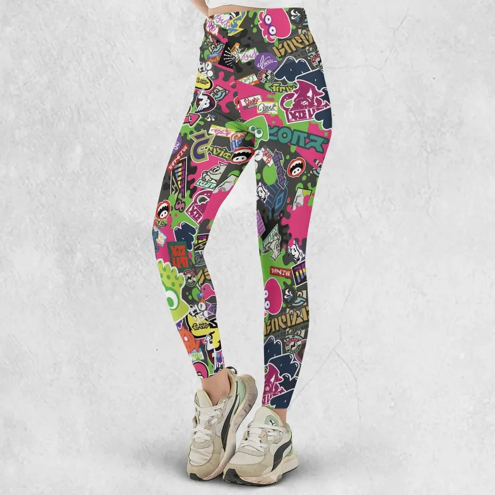 Splatoon Video Game Pattern Legging - 2