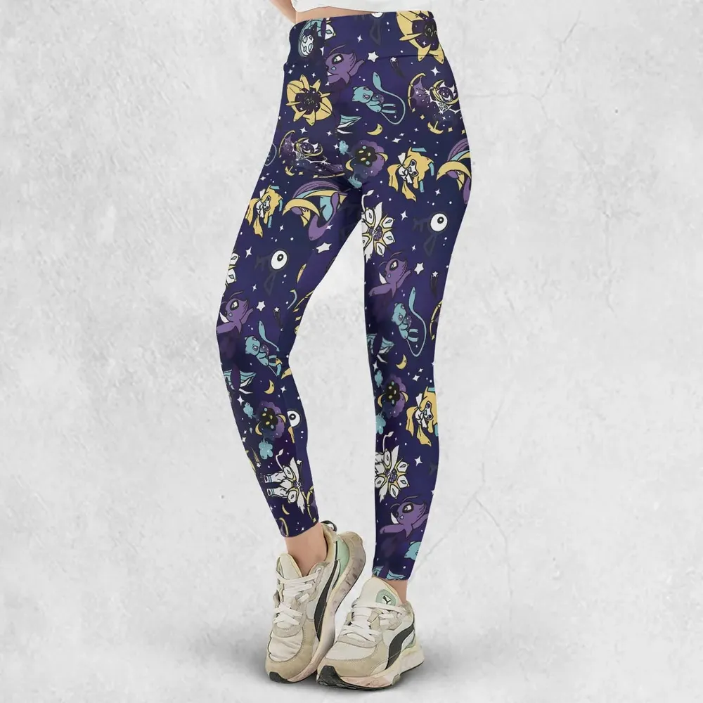 Galaxy Mew Psychic Type Pokemon Legging - 2