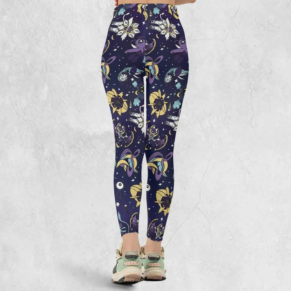 Galaxy Mew Psychic Type Pokemon Legging - 3