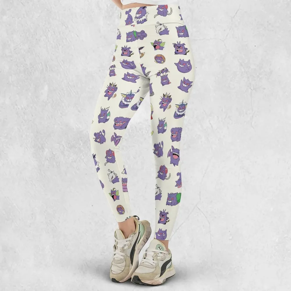 Gengar Cosplay Pokemon Legging - 2