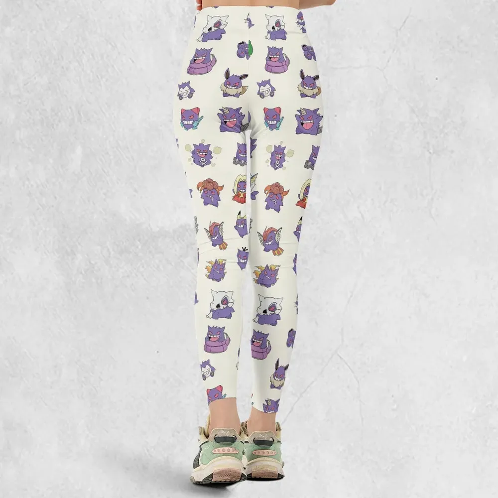 Gengar Cosplay Pokemon Legging - 3