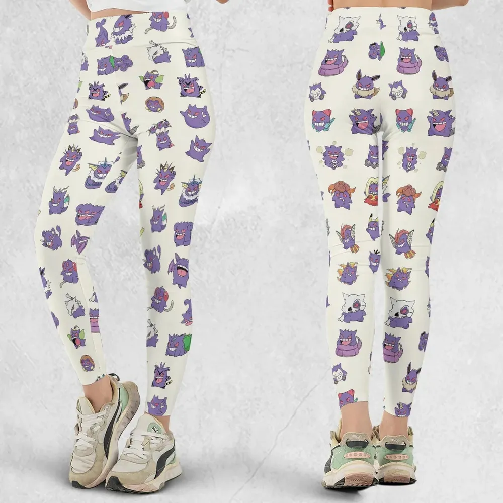 Gengar Cosplay Pokemon Legging - 1