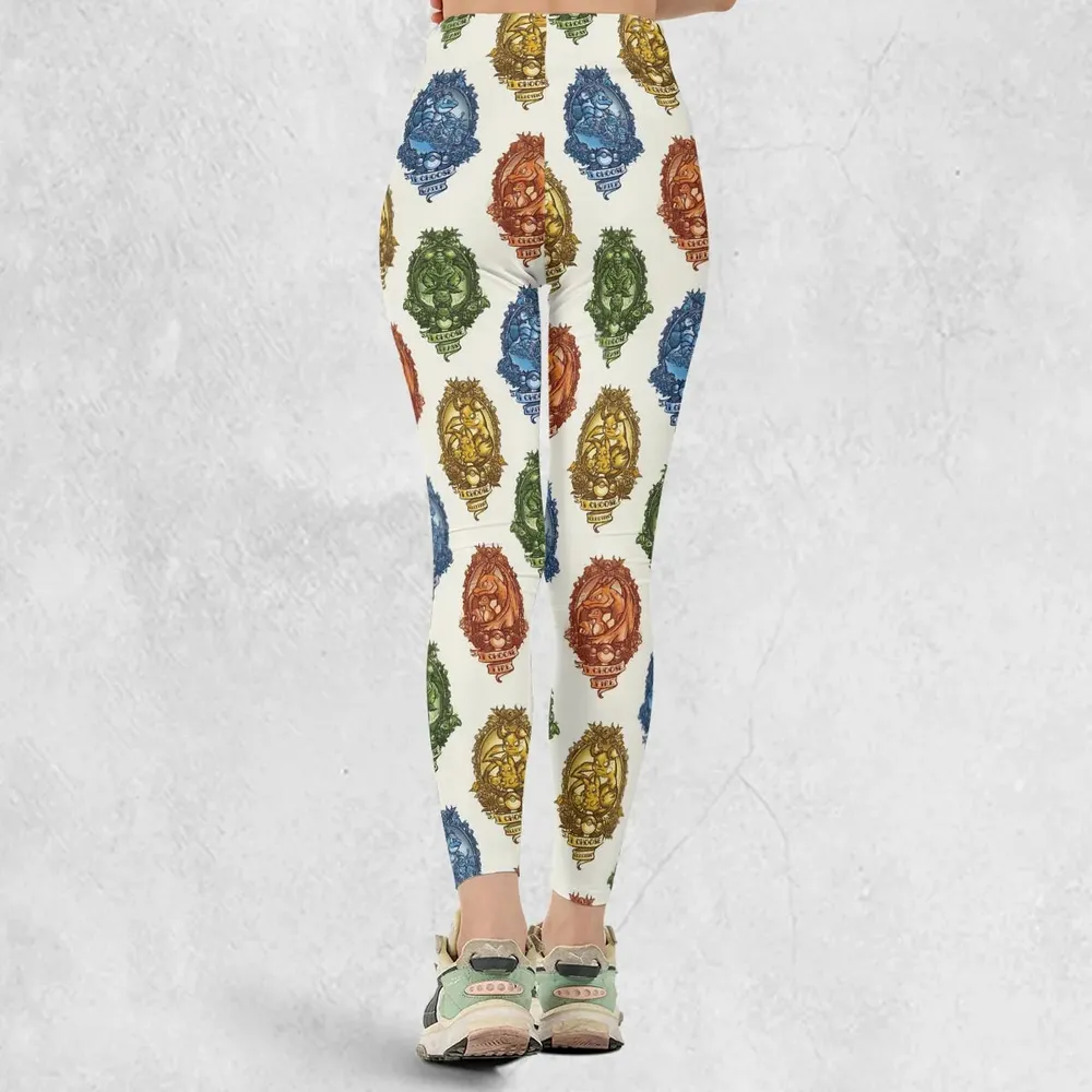 Water Grass Electric Fire I Choose Pattern Legging - 3