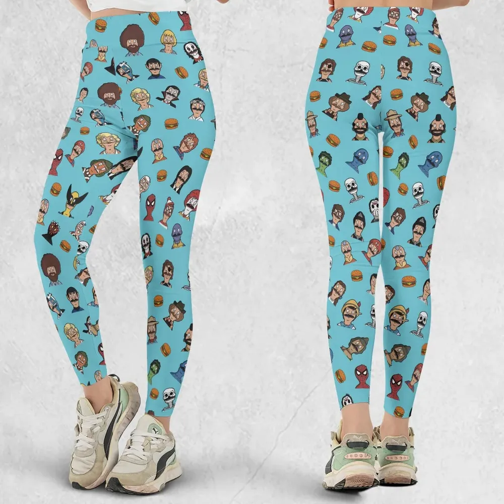 Many Faces of Bob's Burger Legging - 1