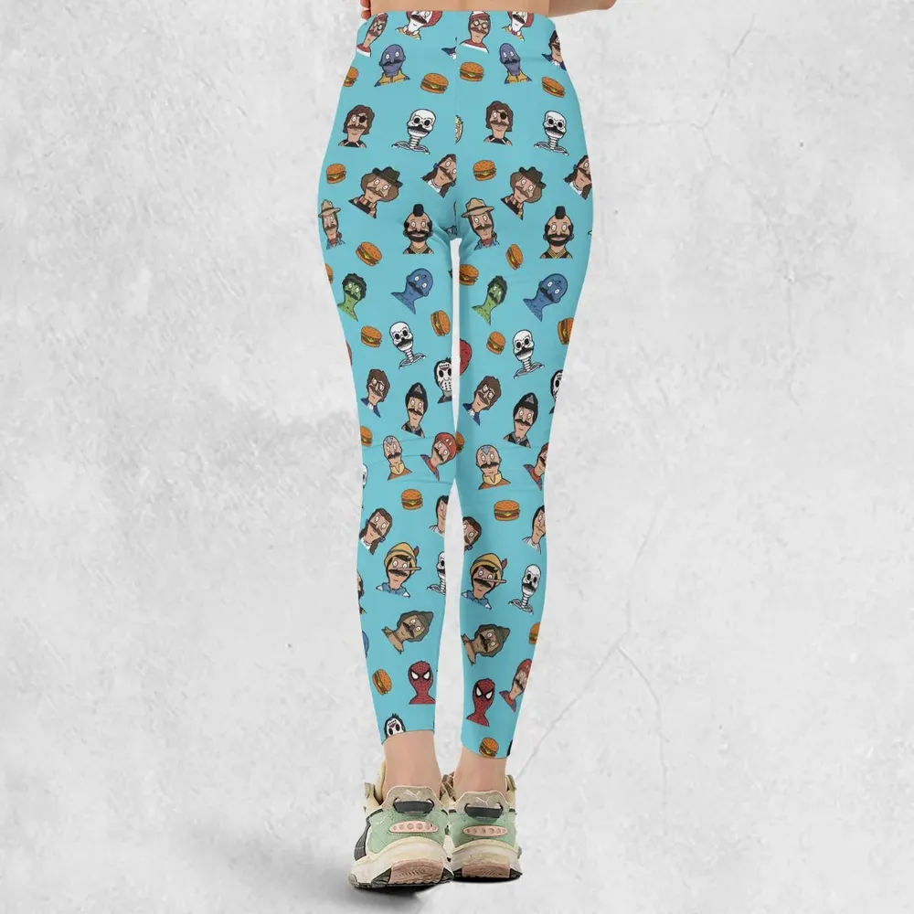 Many Faces of Bob's Burger Legging - 3