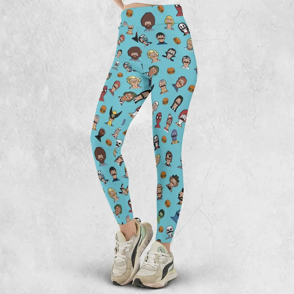 Many Faces of Bob's Burger Legging - 2